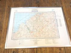 A c.1980 map of Soller, Mallorca, text in Spanish (56cm x 76cm)