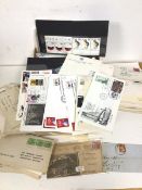 A collection of stamps, mainly American including mainly first day covers (a lot)