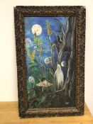 D. Moffat, Forest in Night with Spectre, oil, signed and dated 1978 bottom right (66cm x 35cm)