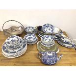 A mixed lot of china including a quantity of Ridgeway Windsor pattern plates, including dinner and