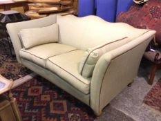 An elegant modern John Sankey two seater sofa, in a herringbone upholstery