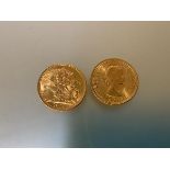 Two 1963 full sovereigns - fine condition. (2)