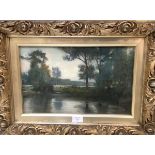 James Coutts Michie A.R.S.A. (Scottish, 1861-1919), River Landscape, signed lower right, oil on