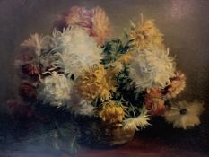 Mary C. Davidson (Scottish, 1965-1951), Still Life of Chrysanthemums, signed lower right, oil on