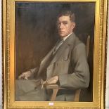 David Alison R.S.A. (Scottish, 1882-1955), Portrait of a Gentleman, seated half-length, signed upper