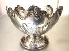 A late Victorian Scottish Britannia silver Monteith bowl, James Crichton & Co., Edinburgh 1894,