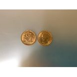 Two 1968 full sovereigns - fine condition. (2)