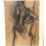 •Katayoun Pasban Dowlatshahi (British/Iranian, b. 1967), Study of a Half Length Female Nude,