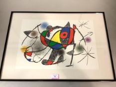 Joan Miro (Spanish, 1893-1983), Composition No. 1 from "Peintures, Gouaches & Dessins", Zurich 1972,
