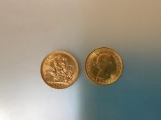 Two 1966 full sovereigns - fine condition. (2)