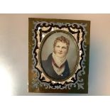 English School, 19th century, a portrait miniature of a gentleman in Regency dress, an Order on a