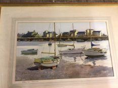 Roy Berry, Ebbing Tide, Portmadoc, watercolour, signed bottom right (27cm x 44cm)