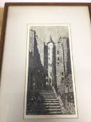 M.M. Tod, Advocates Close, artist's proof etching, signed to bottom (30cm x 15cm)