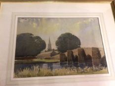 Roy Berry, Bakewell Bridge, Derbyshire, watercolour, signed bottom left (31cm x 45cm)