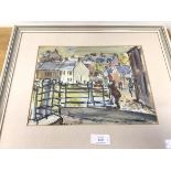 J.V. Campbell, Cuddyside, Peebles, watercolour, signed and dated '73 bottom right