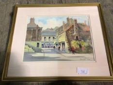 Fred Stott, Walkergate, signed and dated bottom right (25cm x 34cm)