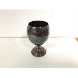 A 1920s London silver goblet (15cm) (193g)