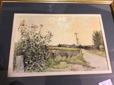 Roy Berry, Dally Lane, Belpen, Derbyshire, watercolour, signed bottom right (24cm x 37cm)