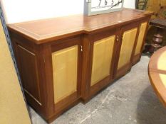 Michaela Huber, cabinetmaker: a modern breakfront sideboard, with inlaid top above four panelled