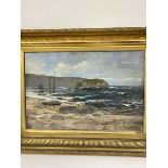 D. Mackinlay, Scottish Shore Scene with Boats, oil on canvas, signed and dated 1890 lower left, in