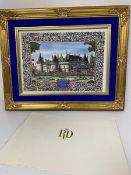 A Royal Delft Porcelain UK Ltd. limited edition plaque, depicting Chaumont and Henri II Fighting