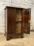 A mahogany LP cabinet, first half of the 20th century, two drawers enclosing interior fitted with