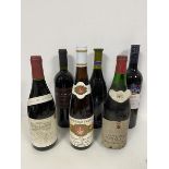 Six bottles of assorted wine including a 1969 Burgundy Neits, St Georges, Andre Lucier and a