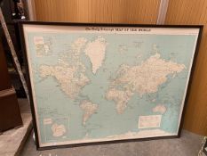 A 1984 Daily Telegraph map of the World (92cm x 119cm)