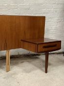 G-Plan 'Fresco' - A Vintage mid century teak headboard with integrated bedsides, each fitted with