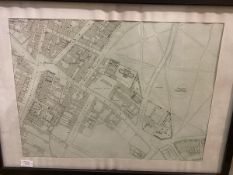 A modern reproduction of a Historic Leith map (41cm x 55cm)