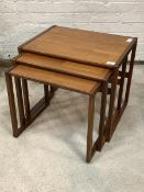 G-Plan - A Vintage teak nest of three tables, circa 1970, H51cm, W56cm, D44cm