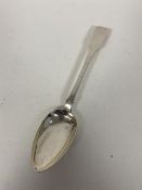A 19thc silver table spoon, Dumfries, David Gray, letter date G (23cm), initial M to handle (74g)