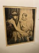 Joseph McCulloch ARWS. (1893-1961), A Study, etching, signed and dated 1928, ex Martin Forrest