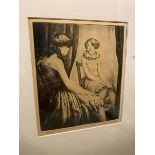 Joseph McCulloch ARWS. (1893-1961), A Study, etching, signed and dated 1928, ex Martin Forrest