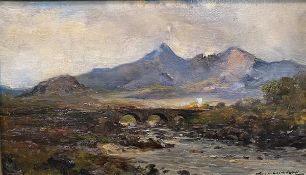 Archibald Kay R.S.A., R.S.W. (Scottish 1860-1935), Sgurr nan Gillean (Isle of Skye), signed lower