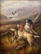 Robert Cleminson (Scottish, fl. 1864-1903), Spaniels Putting Up Pheasants, signed lower left, oil on