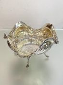 A striking late Victorian silver centre bowl, George Edward & Sons, Glasgow 1892, the shaped