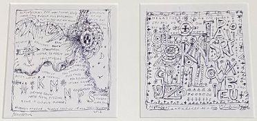 •Alan Davie C.B.E, R.A., H.R.S.A. (British, 1920-2014), Symbolist Alphabet, two pen and ink