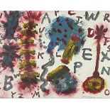 •Alan Davie C.B.E, R.A., H.R.S.A. (British, 1920-2014), Alphabet with Restless Flowers, signed and