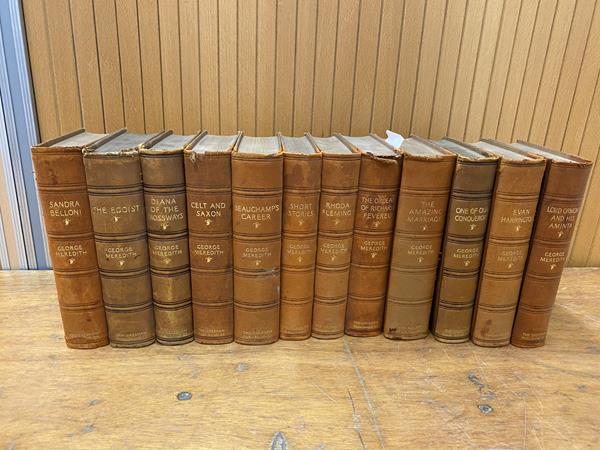 A set of nineteen George Meredith books all published by the Gresham Publishing Co including The