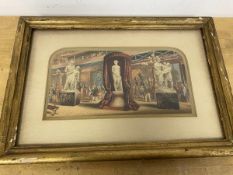 19thc print, depicting probably The Great Exhibition (13cm x 25cm)