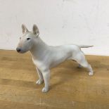 A Royal Copenhagen bull terrier figure measures 14cm high