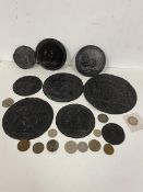 A collection of nine late 19thc metal impressions of Seals, including those for Nova Scotia,