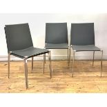 Roberto Barbieri for B & B Italia, A set of four 'Alma' stacking chairs, with moulded seat and backs