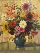Peter Grabwinkler (Austrian, 1885-1943), A Floral Still Life, signed lower right, oil on canvas,