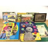 A mixed lot including a children's book Sooty's, The Fishermen and the Goldfish, Brooke Bond Picture