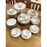 A Theodore Haviland Limoges tea set including eight tea cups, ten saucers, twelve side plates,
