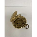 A late 19th early 20thc pocketwatch, case marked 18K a/f measures 3.5cm diameter