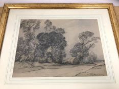 D Murray Smith, coloured etching, signed and dated 1936 bottom right measuring 27cm x 37cm