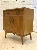 G-Plan, A 'Brandon' range oak secretaire, the fall front drawer fitted with correspondence shelves